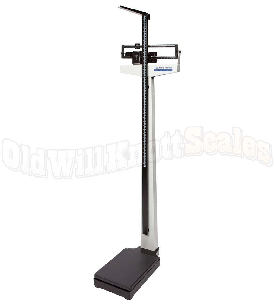 Health o meter 402KLWH Physician's Beam Scale With Height Rod & Wheels