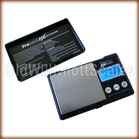 The ProScale PX100 pocket scale open.