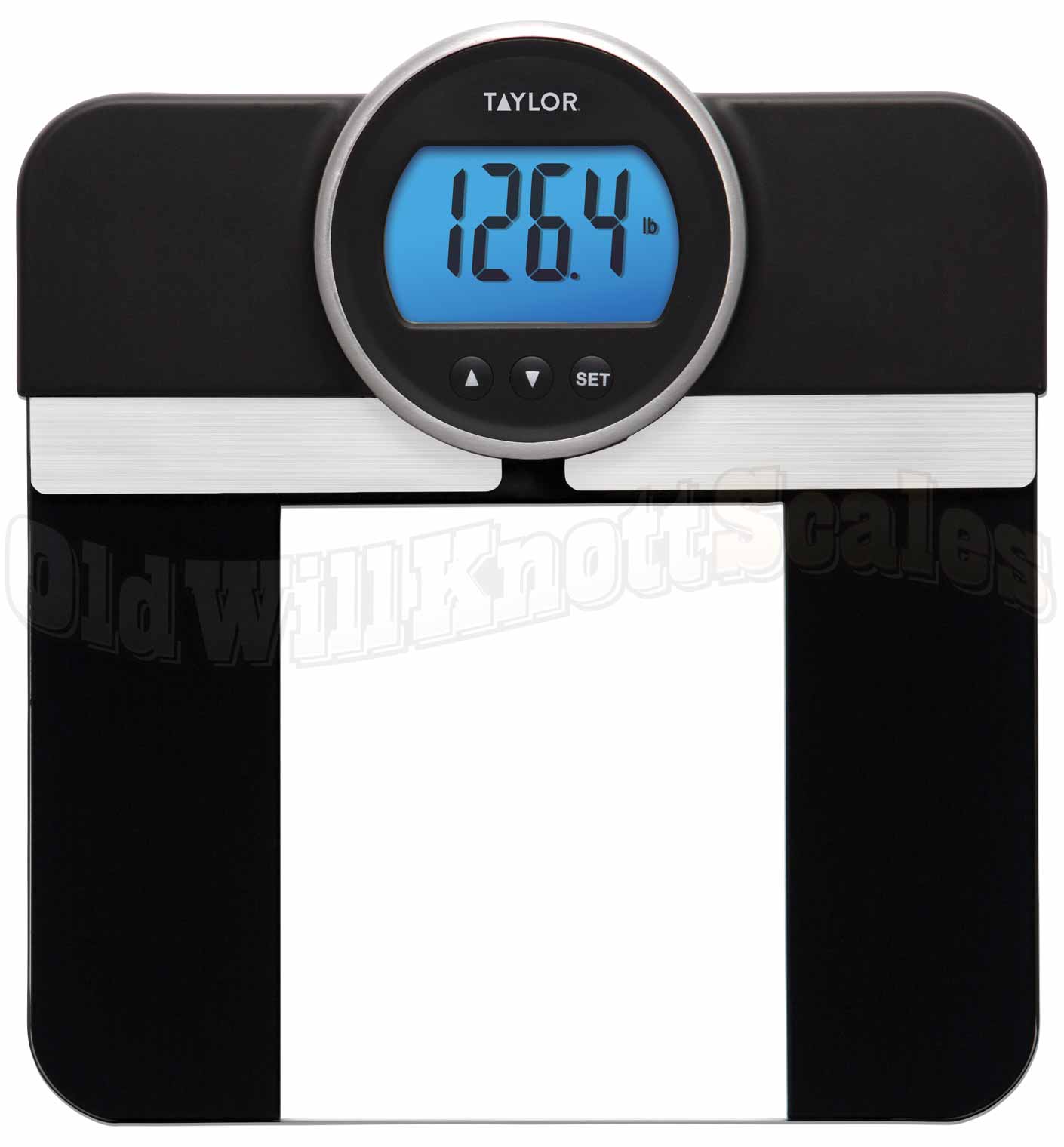 Taylor Electronic Glass Talking Bathroom Scale 440 Lb Capacity