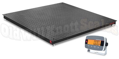 Ohaus Defender 3000 i-DF33P2500B1L Floor Scale With Treaded Powder Coated Steel Platform
