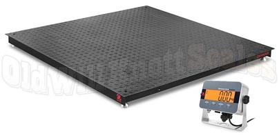 Ohaus Defender 3000 i-DF33XW2500B1R Floor Scale With Treaded Powder Coated Steel Platform