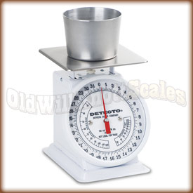 The Detecto PT-2C top loading dial scale with ice cream pint.