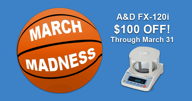 March Madness. A&D FX-120i $100 off! Through March 31st.