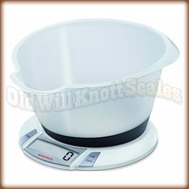 The SOEHNLE Olympia Plus 66111 digital kitchen scale with bowl.