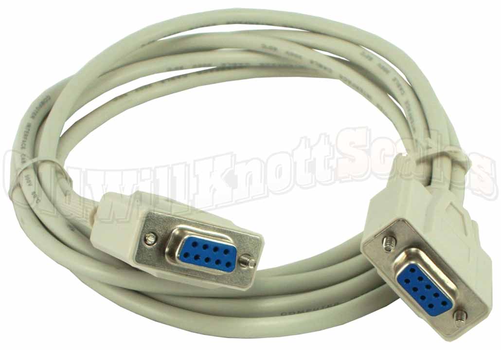 A&D - KO:WW9-9 - 6 Foot 9-Pin RS232C Cable with Female Connectors