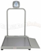 Healthometer 2500KL high capacity floor scale with handrail and ramp.