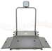 Healthometer 2610KL high capacity floor scale with handrail and two ramps.