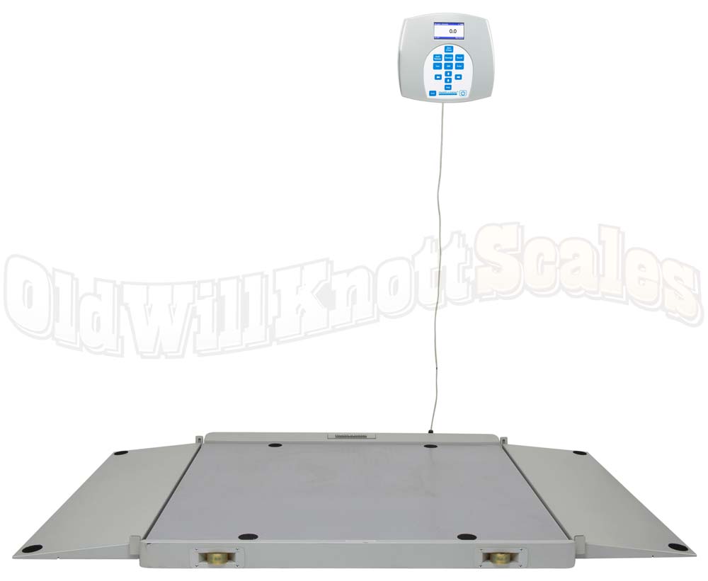 Healthometer 2700KL large platform wheel chair scale with two ramps and remote display.