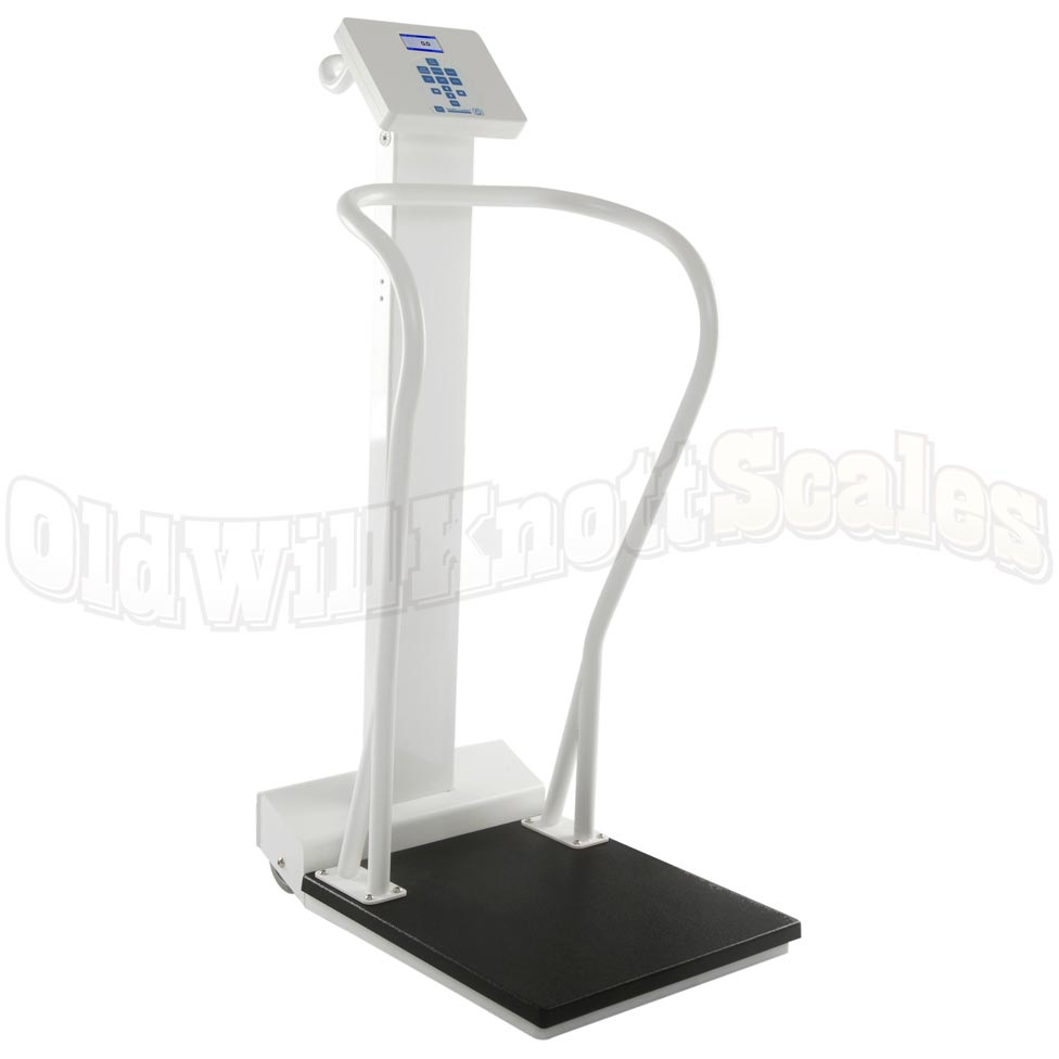 Health o meter 3105KL-AM large platform medical scale with handrail.