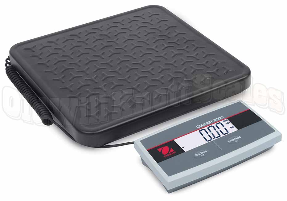 Ohaus - i-C31M35R AM Courier 3000 shipping scale with treaded, painted steel platform