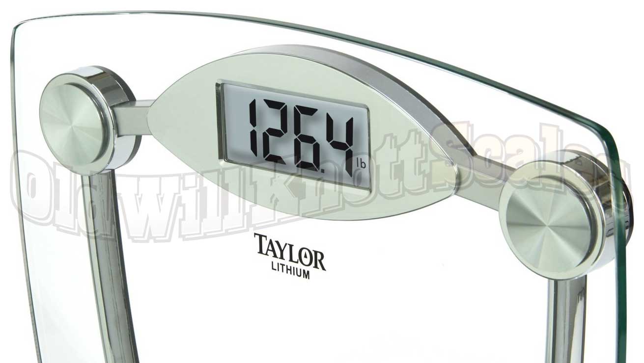 Taylor Precision TAP7506 Chrome Glass Lithium Digital Scale 2 12 H x 11 34  W x 13 D Chrome - Office Depot