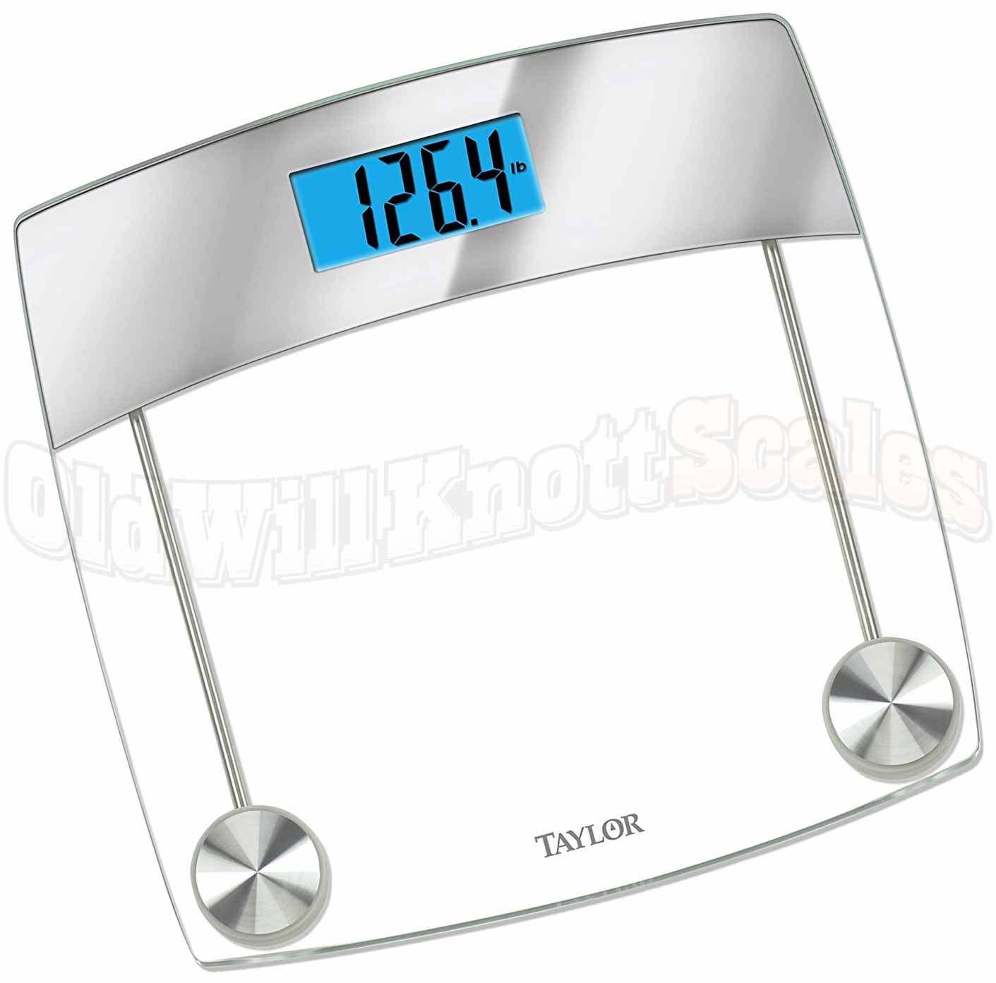 Taylor - 7524 - Digital Bathroom Scale with Glass Platform and Mirror Accent